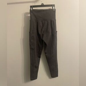 Aerie XS SHORT High-Waisted Dark Leggings with Pockets